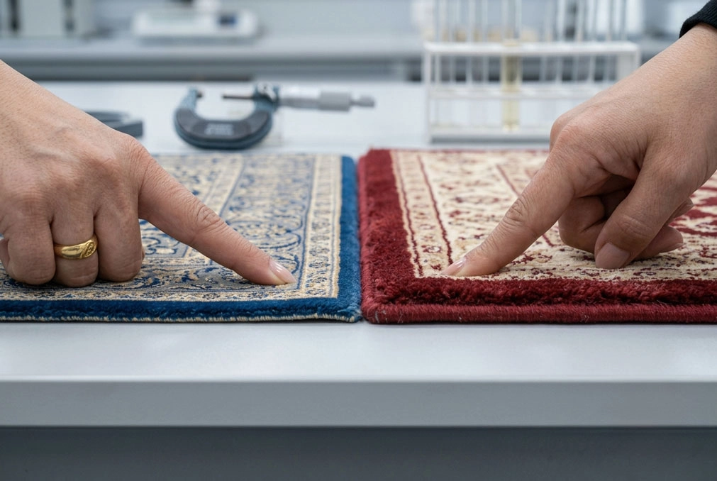تفاوت فرش ۱۲۰۰ شانه و ۷۰۰ شانه در مدلهای برجسته